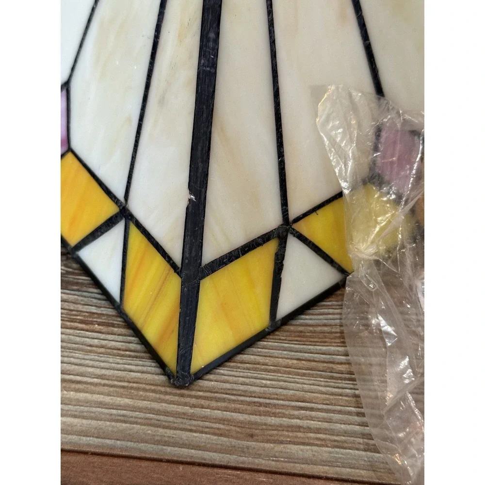 Craftsman Tiffany Glass Instant Pendant Light 11x11x10